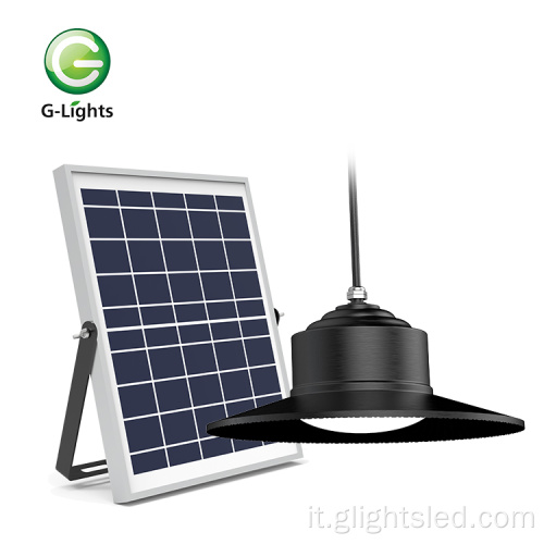 Lampada ad alta baia a LED solare con telecomando intelligente 50w